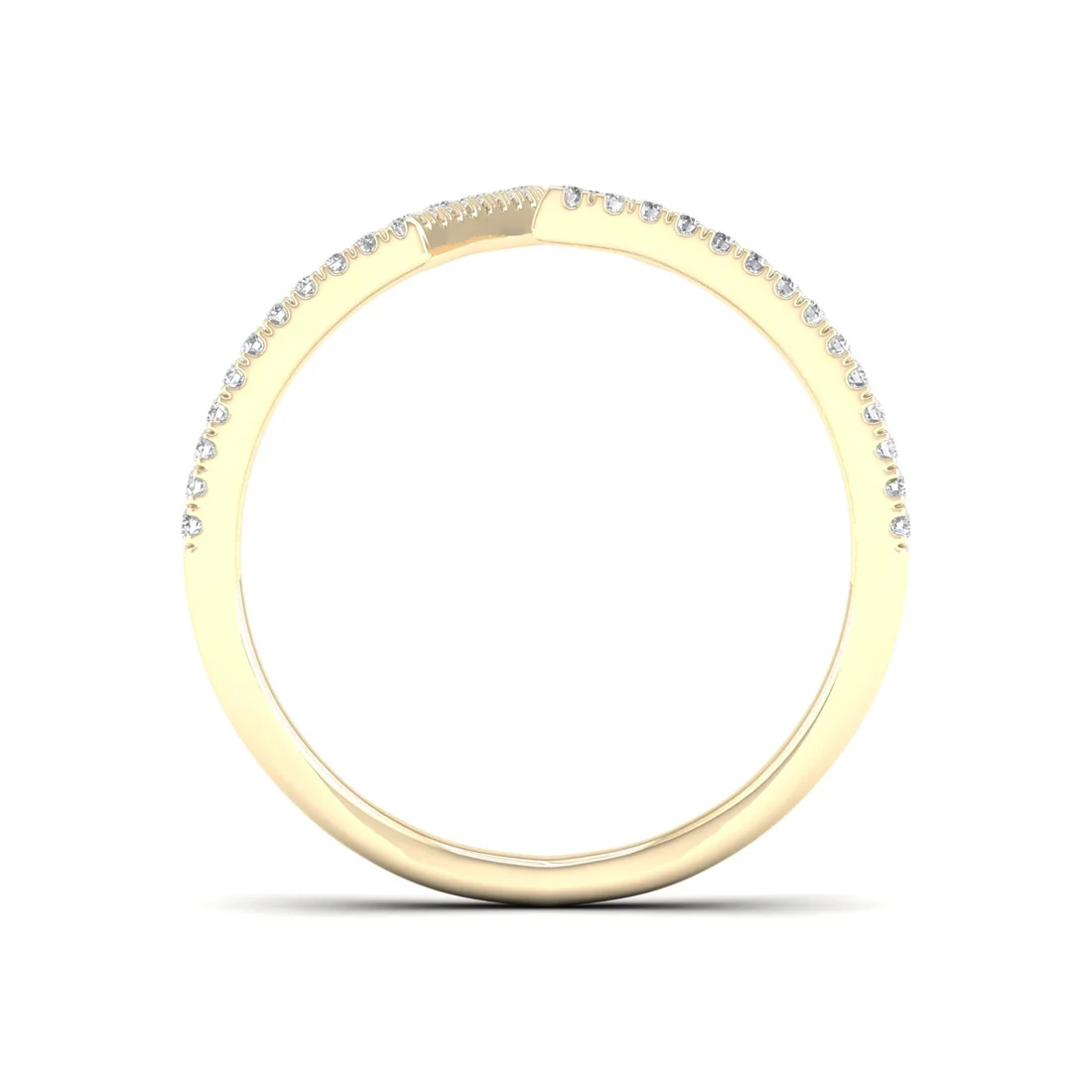 0.23Ctw Lab Grown Diamond Fishtail Setting Band