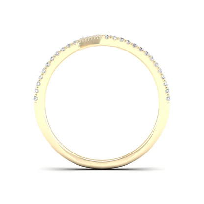0.23Ctw Lab Grown Diamond Fishtail Setting Band