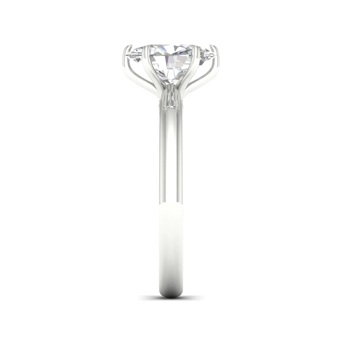 1.50 CTW Oval Cut Lab Grown Diamond Solitaire Ring