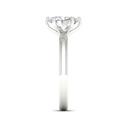 1.50 CTW Oval Cut Lab Grown Diamond Solitaire Ring