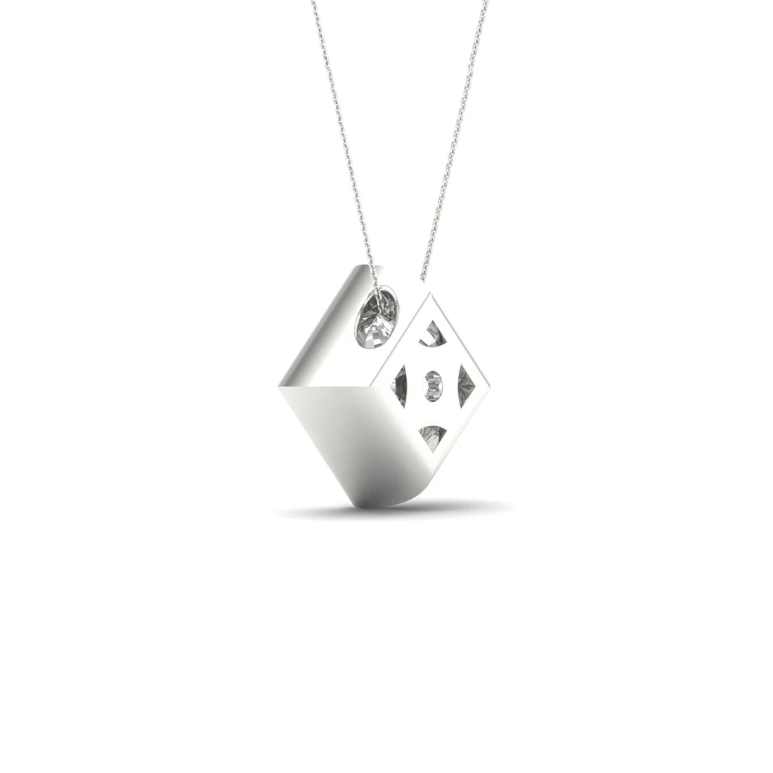 2 CTW Lab Grown Diamond Princess Cut Pendant