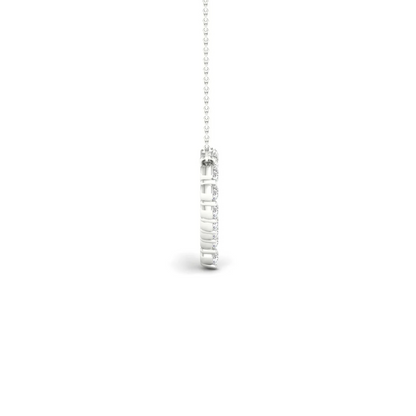 0.25 CTW Lab Grown Diamond Heart Shape Pendant