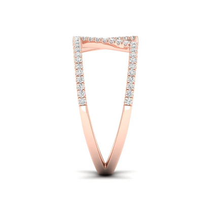 0.23Ctw Lab Grown Diamond Fishtail Setting Band