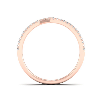 0.23Ctw Lab Grown Diamond Fishtail Setting Band