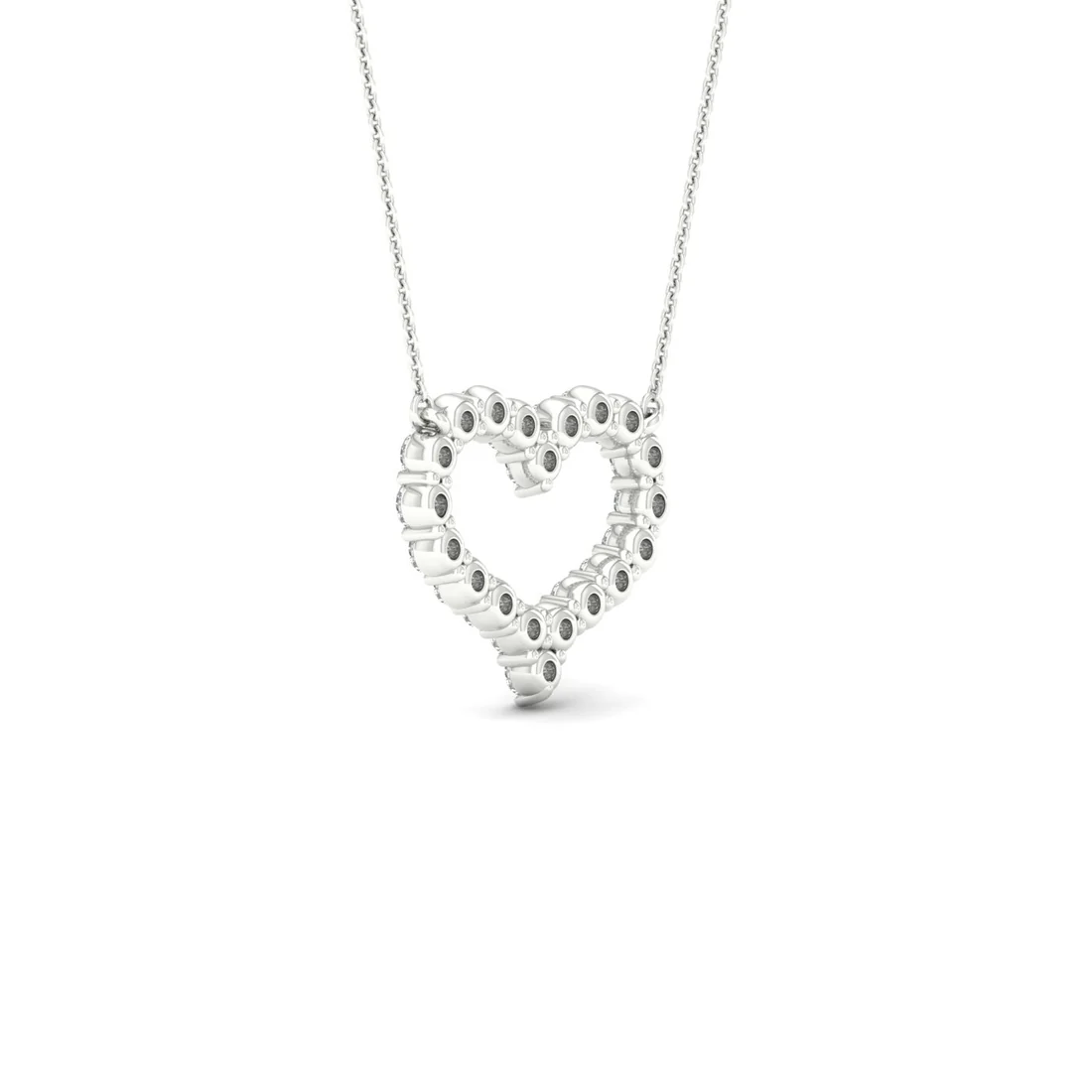 0.25 CTW Lab Grown Diamond Heart Shape Pendant