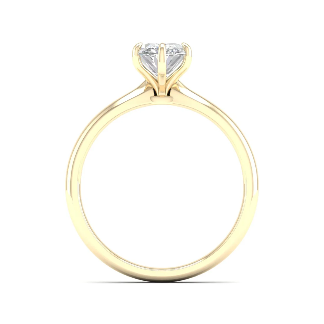 1.50 CTW Oval Cut Lab Grown Diamond Solitaire Ring