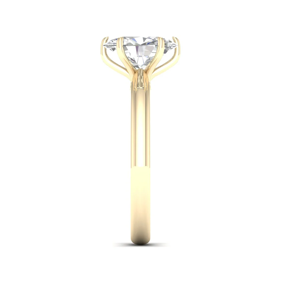 1.50 CTW Oval Cut Lab Grown Diamond Solitaire Ring