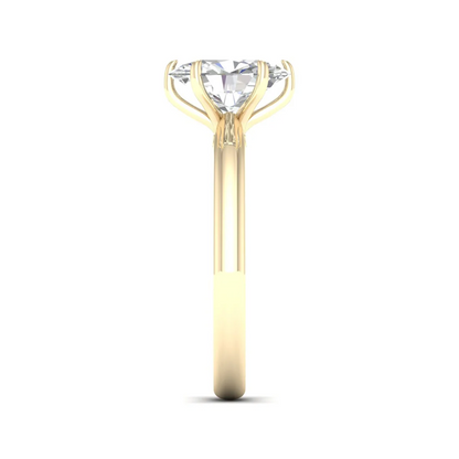 1.50 CTW Oval Cut Lab Grown Diamond Solitaire Ring