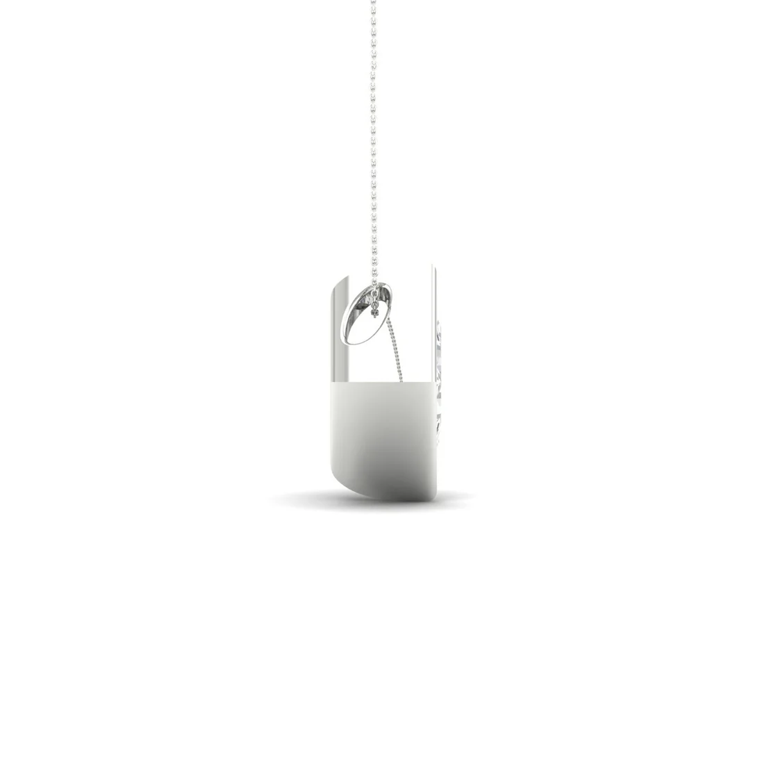 2 CTW Lab Grown Diamond Princess Cut Pendant