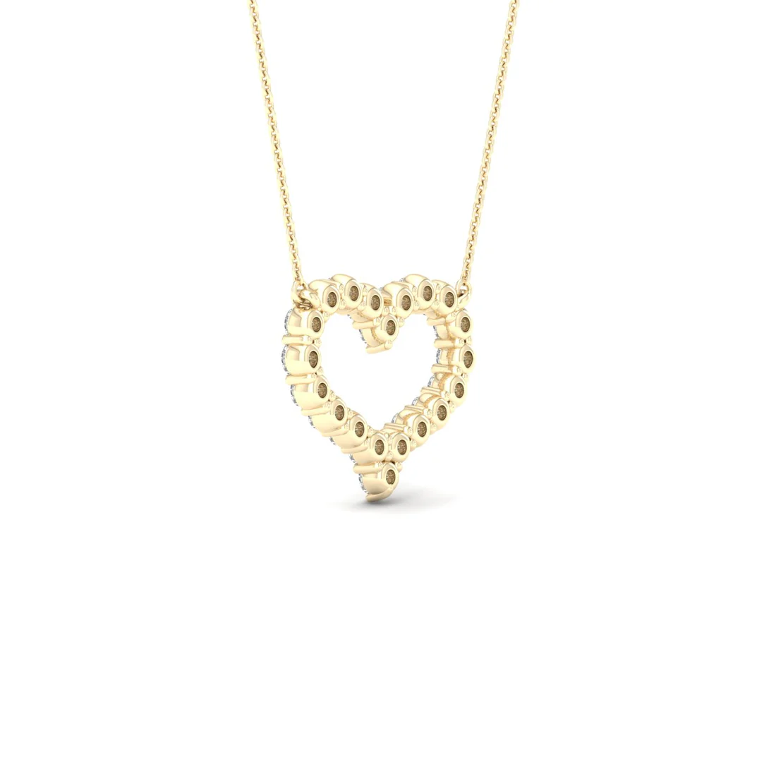 0.25 CTW Lab Grown Diamond Heart Shape Pendant