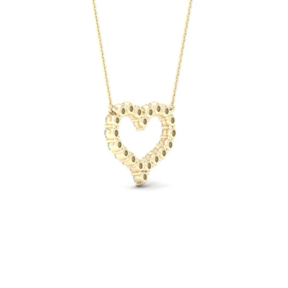 0.25 CTW Lab Grown Diamond Heart Shape Pendant