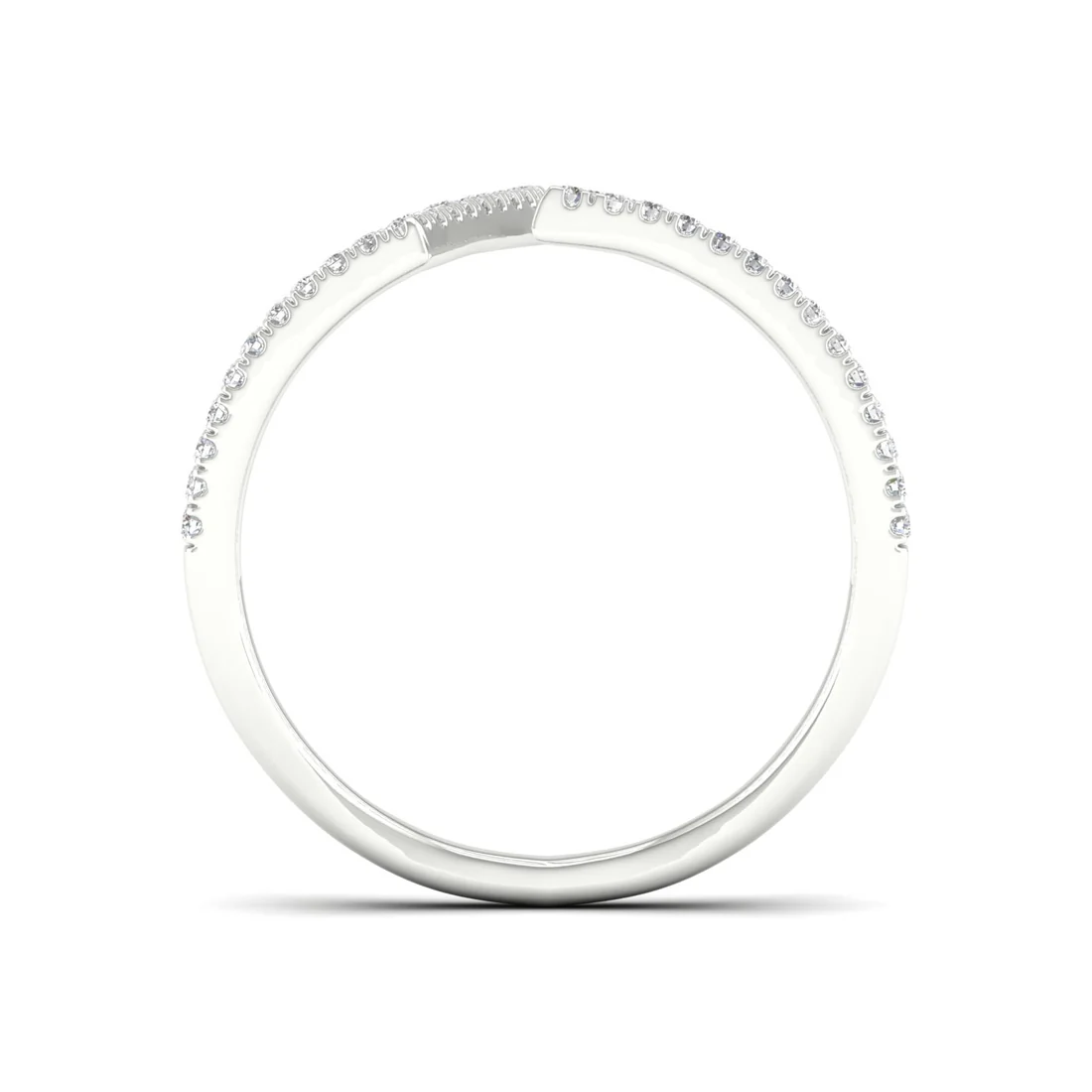 0.23Ctw Lab Grown Diamond Fishtail Setting Band