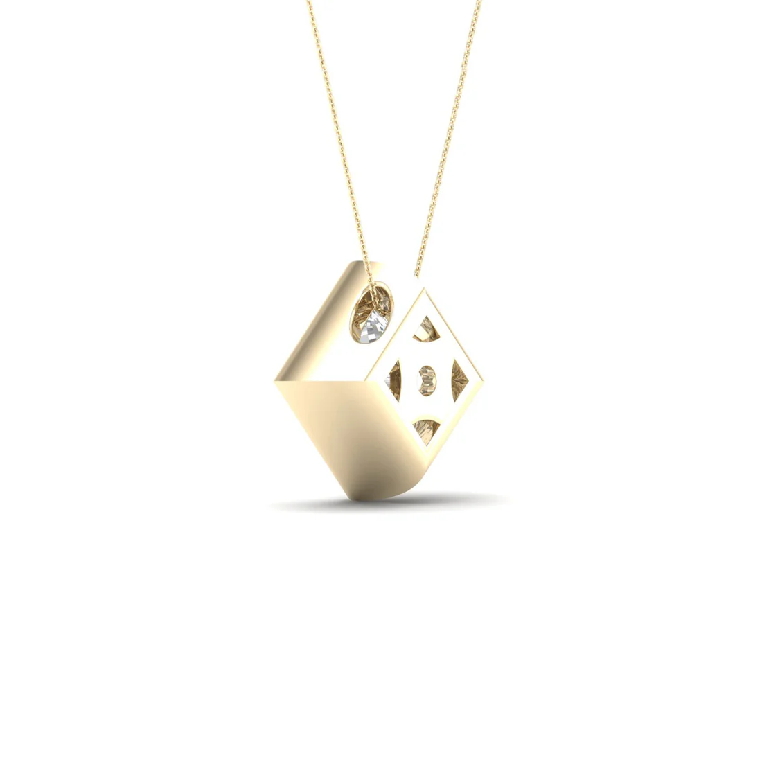 2 CTW Lab Grown Diamond Princess Cut Pendant