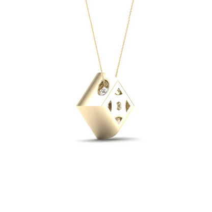 2 CTW Lab Grown Diamond Princess Cut Pendant