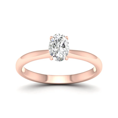 1 CTW Classic Oval Lab Grown Diamond Ring