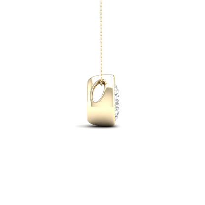 0.50 CTW Pear Cut Lab Grown Diamond Pendant