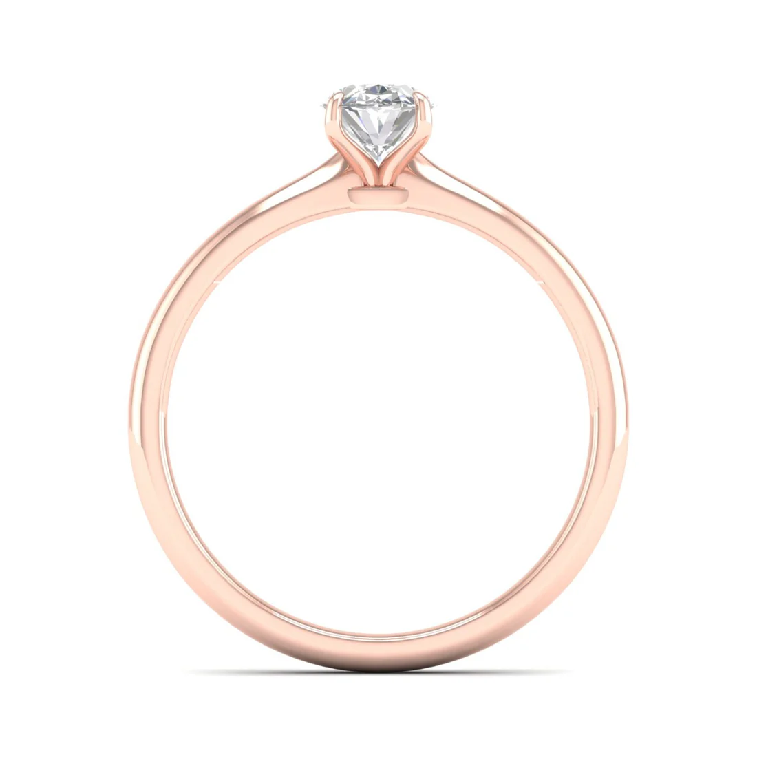 1 CTW Classic Oval Lab Grown Diamond Ring