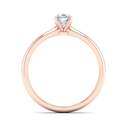 1 CTW Classic Oval Lab Grown Diamond Ring