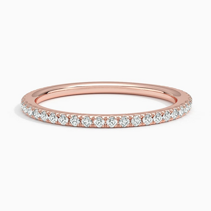 0.24 CTW Lab Grown Diamond Minimalist 14k Gold Wedding Band