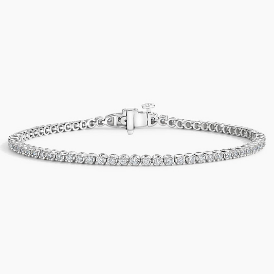 1CTW 7 inch Certified Lab Grown Diamond Tennis Bracelet