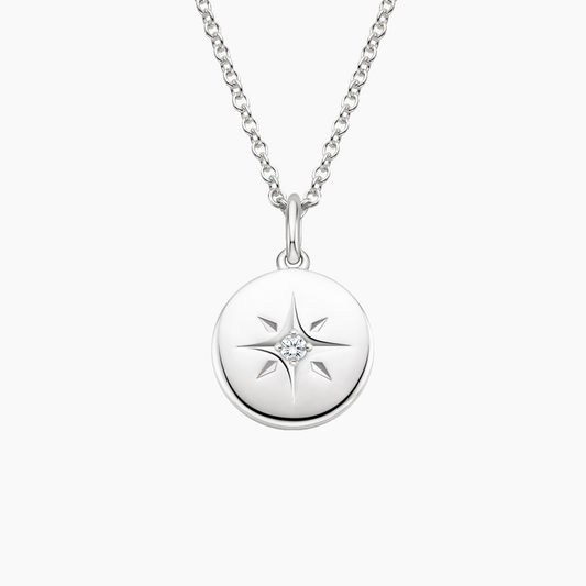 Lab Grown Diamond Custom North Star Pendant