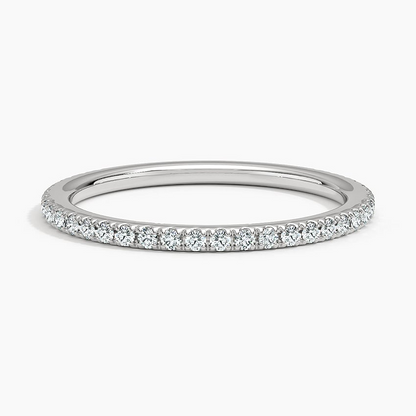 0.24 CTW Lab Grown Diamond Minimalist 14k Gold Wedding Band