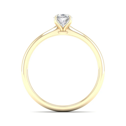 1 CTW Classic Oval Lab Grown Diamond Ring