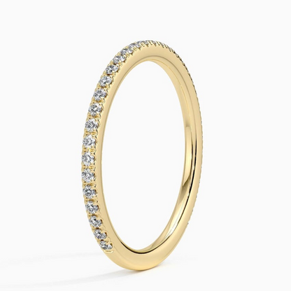 0.24 CTW Lab Grown Diamond Minimalist 14k Gold Wedding Band