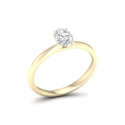 1 CTW Classic Oval Lab Grown Diamond Ring