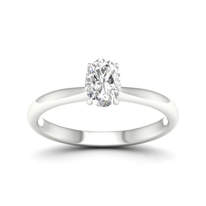 1 CTW Classic Oval Lab Grown Diamond Ring