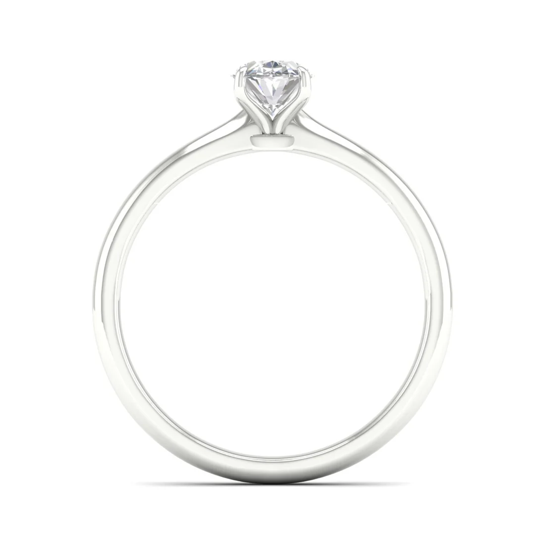 1 CTW Classic Oval Lab Grown Diamond Ring