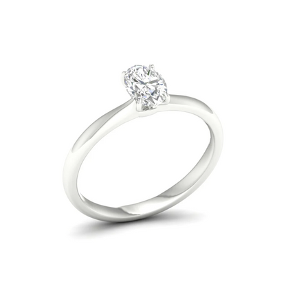 1 CTW Classic Oval Lab Grown Diamond Ring
