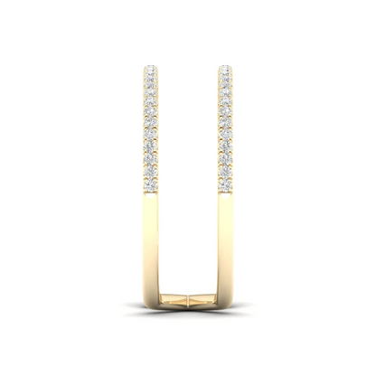 0.23Ctw Lab Grown Diamond Two Row Band