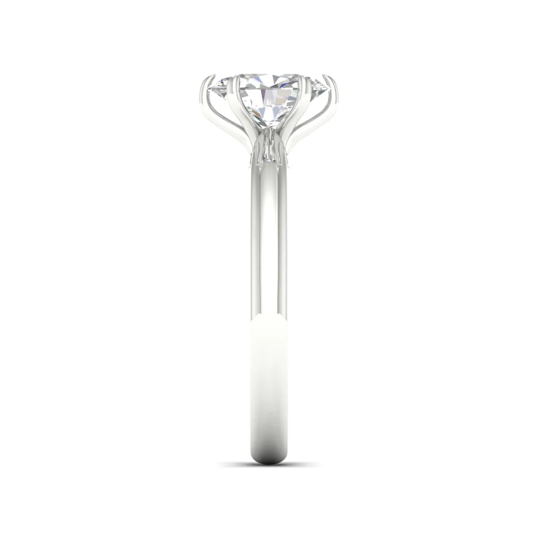 0.70 CTW Oval Solitaire Lab Grown Diamond Women Ring