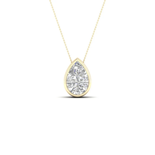 1 CTW Lab Grown Diamond Bezel Set Pendant
