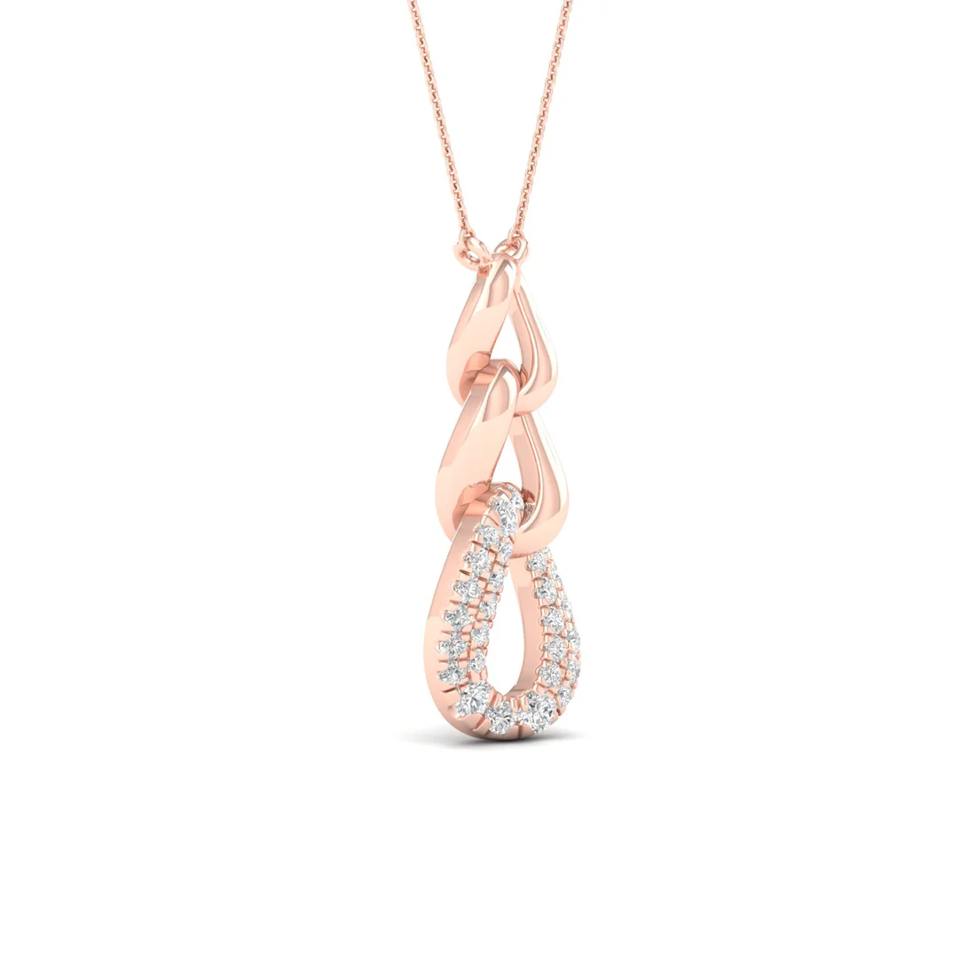 0.20 CTW Lab Grown Diamond Link Pendant