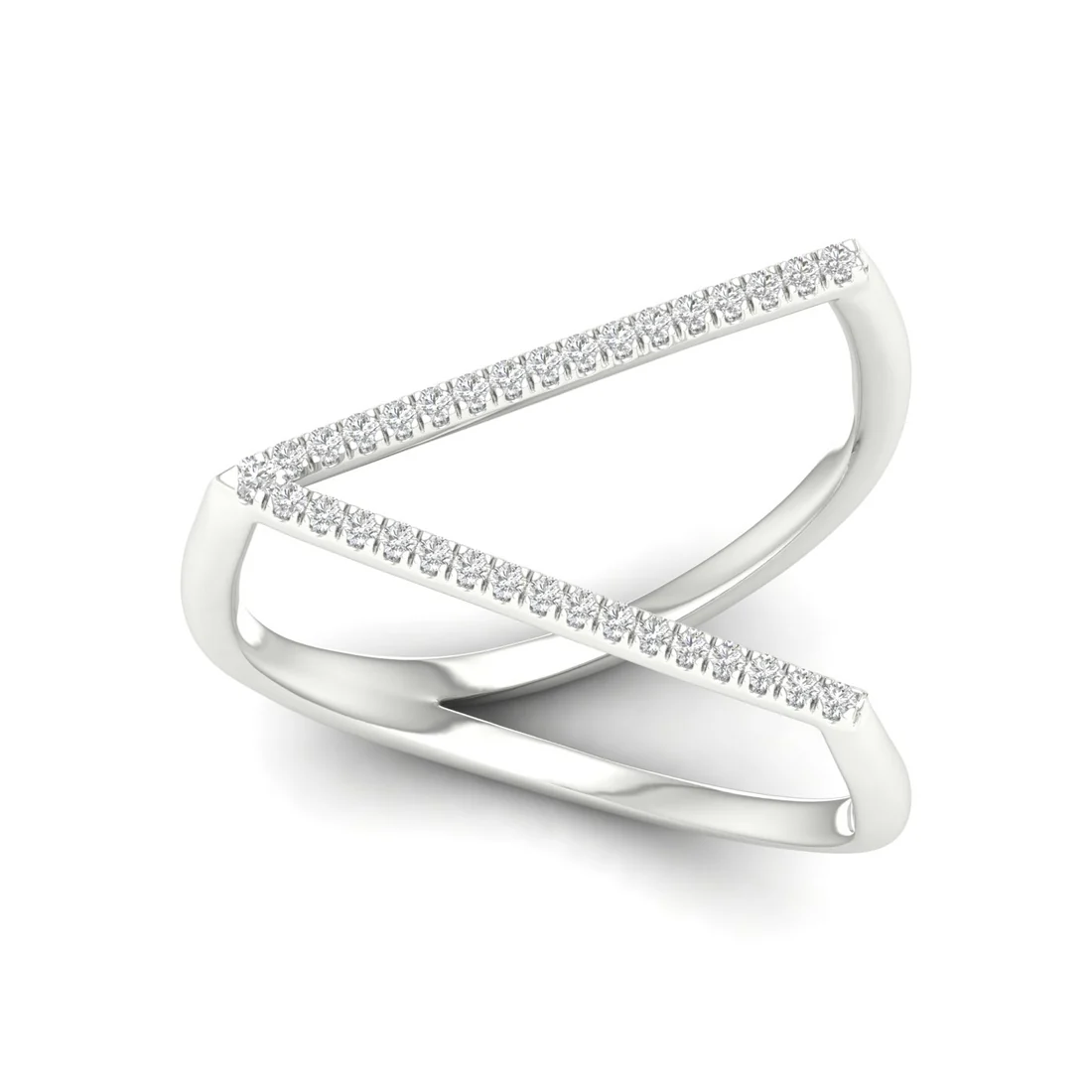 0.12Ctw Lab Grown Diamond V Band