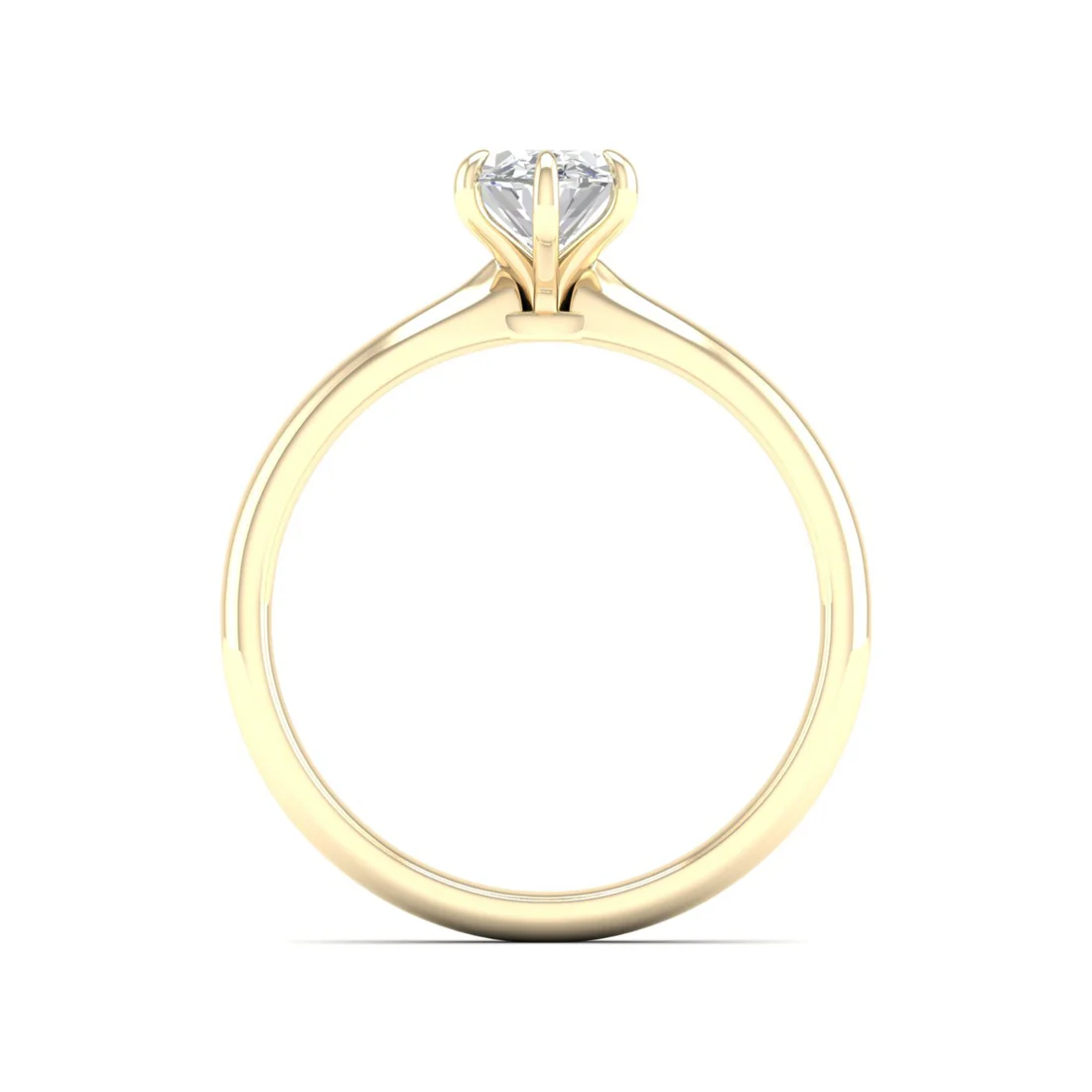 0.70 CTW Oval Solitaire Lab Grown Diamond Women Ring