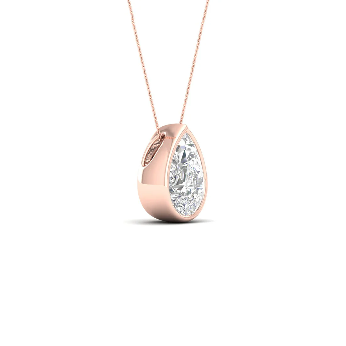 1 CTW Lab Grown Diamond Bezel Set Pendant