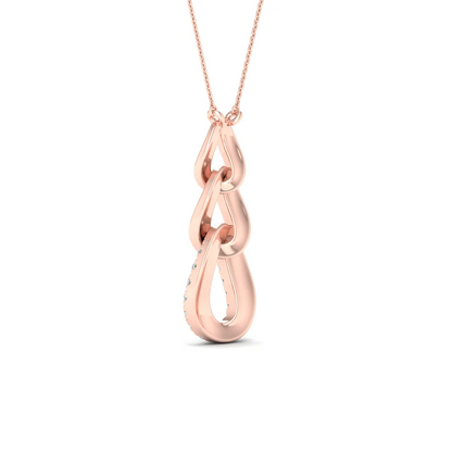 0.20 CTW Lab Grown Diamond Link Pendant