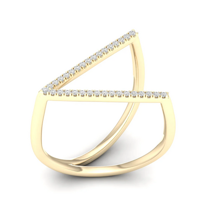 0.12Ctw Lab Grown Diamond V Band