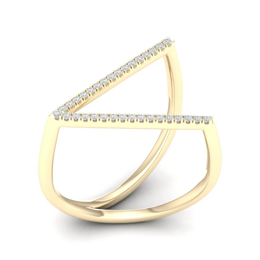 0.12Ctw Lab Grown Diamond V Band