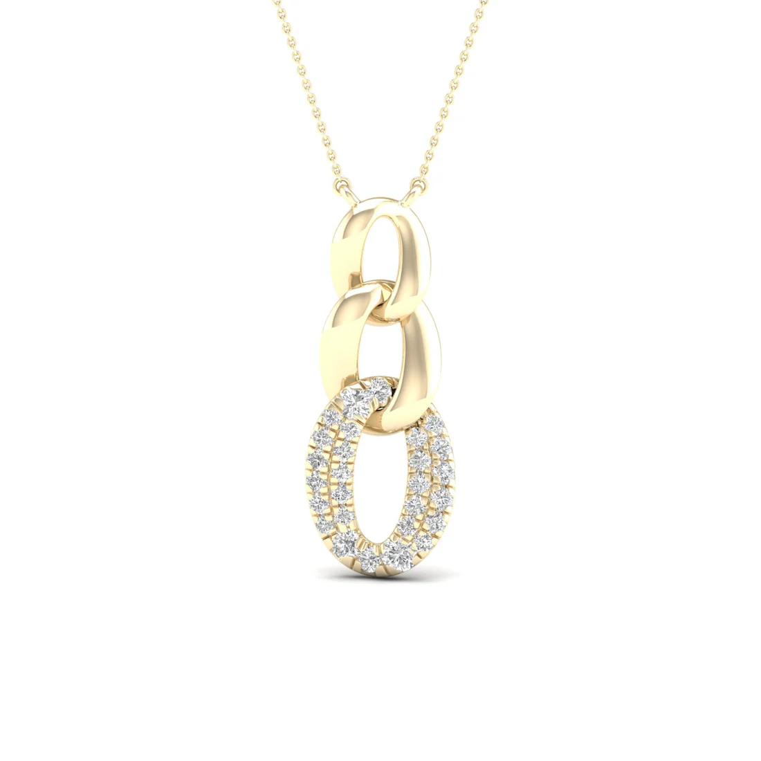 0.20 CTW Lab Grown Diamond Link Pendant