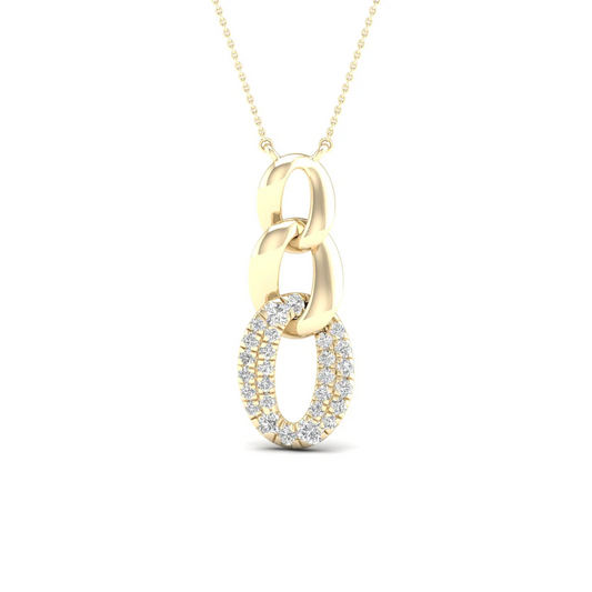 0.20 CTW Lab Grown Diamond Link Pendant