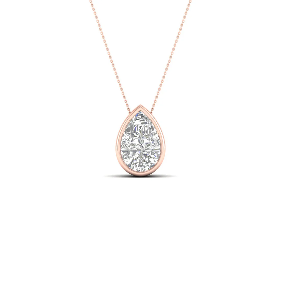 1 CTW Lab Grown Diamond Bezel Set Pendant