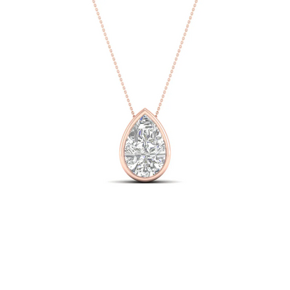 1 CTW Lab Grown Diamond Bezel Set Pendant