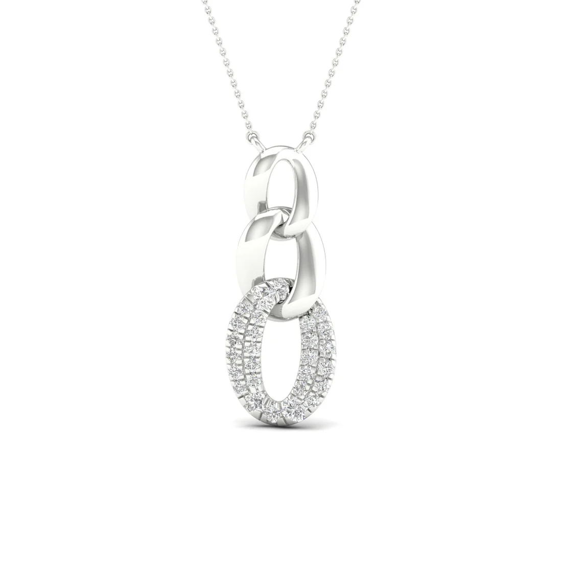 0.20 CTW Lab Grown Diamond Link Pendant