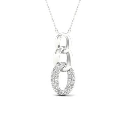0.20 CTW Lab Grown Diamond Link Pendant
