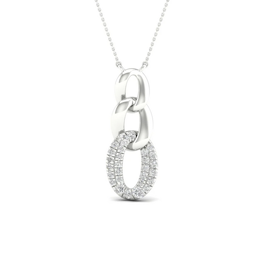 0.20 CTW Lab Grown Diamond Link Pendant