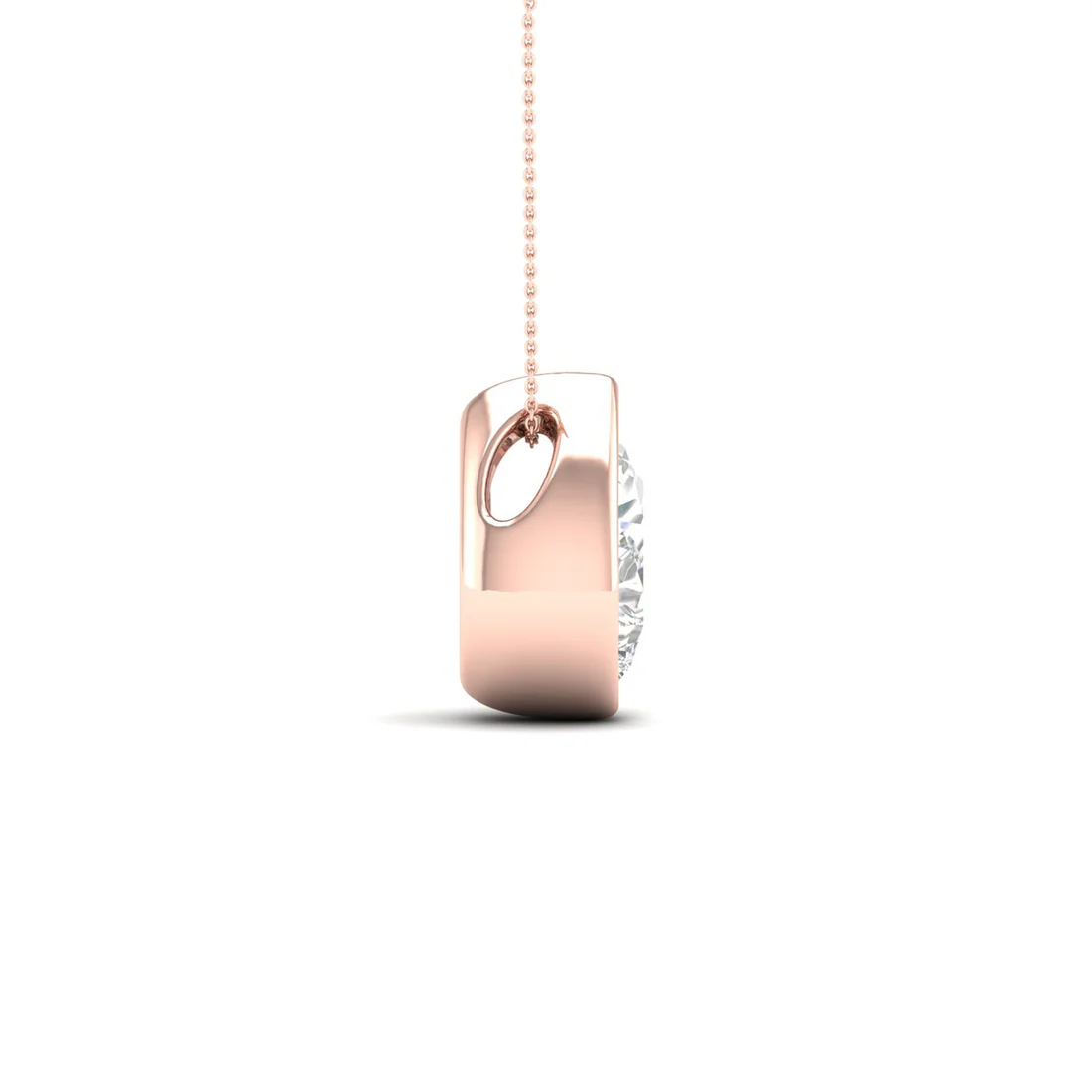 1 CTW Lab Grown Diamond Bezel Set Pendant